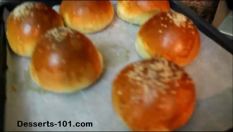 Dinner Rolls coming out the oven. 