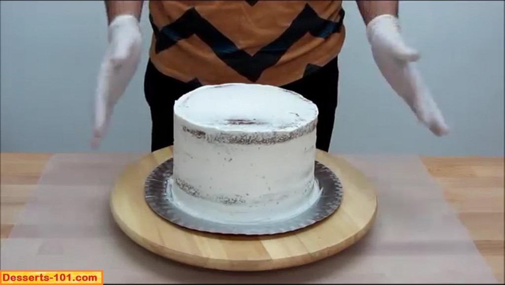 Crumb Iced Cake