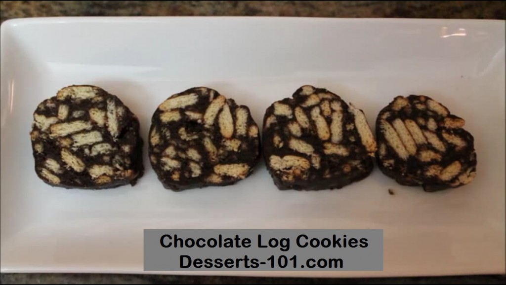Chocolate Log Cookies (No-Bake)