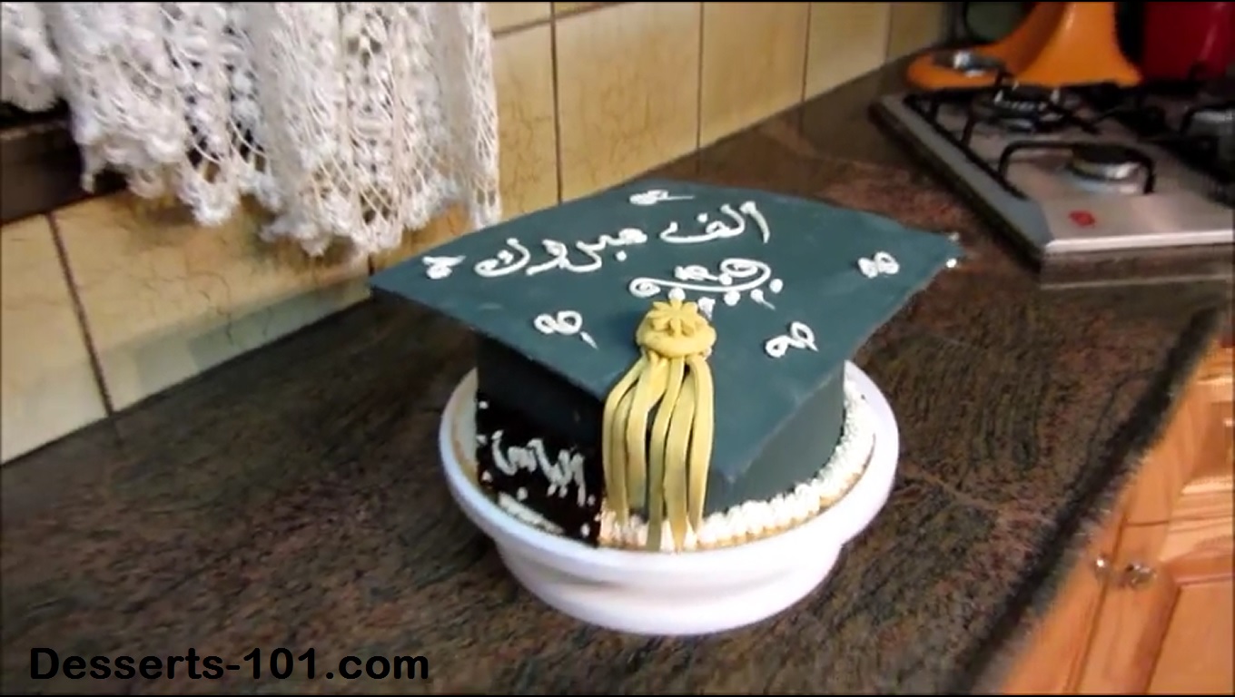 graduation cap cake tutorial