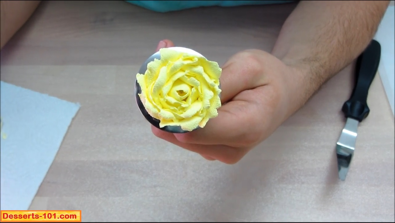 Completed Buttercream Rose